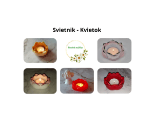 Svietnik na čajovú sviečku - Kvietok