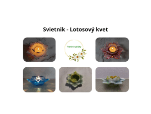 Svietnik lotosový kvet