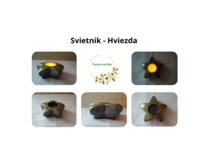 Svietnik na čajovú sviečku - Hviezda
